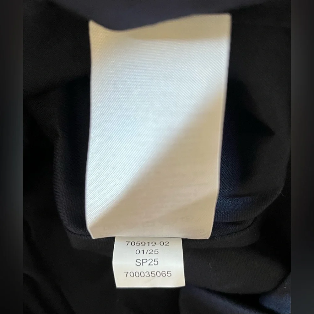 Banana Republic Navy Puff Sleeve Midi Dress – XS Petite – 100% Cotton - Picture 9 of 9